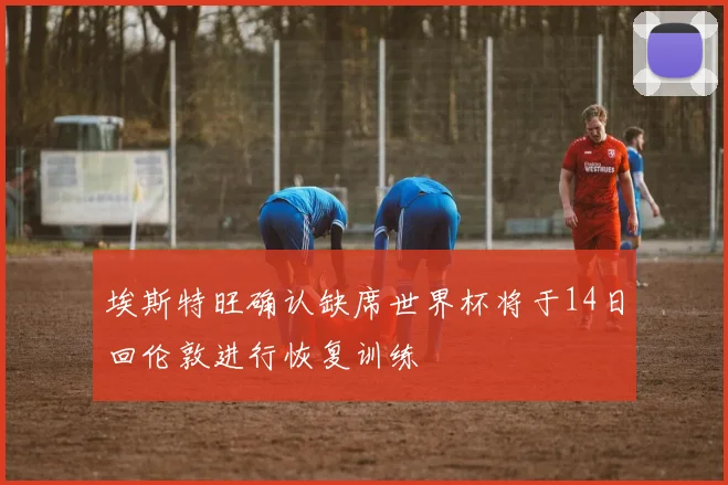 埃斯特旺确认缺席世界杯将于14日回伦敦进行恢复训练